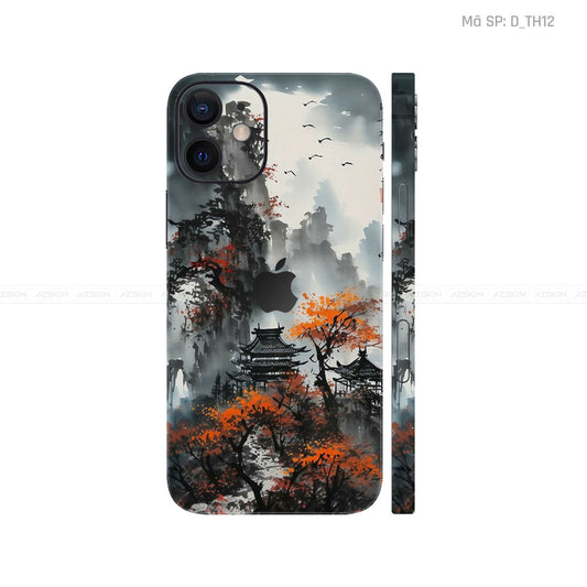 Dán Skin IPhone 12 Series Hình Thư Pháp | D_TH12