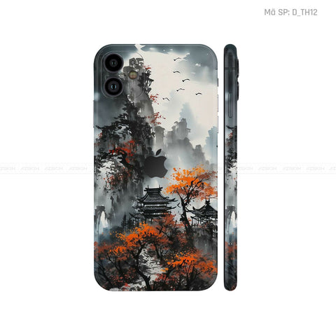 Dán Skin IPhone 11 Series Hình Thư Pháp | D_TH12