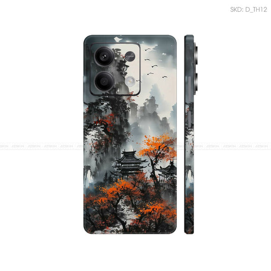 Dán Skin Điện Thoại Xiaomi Redmi 13 Series Hình Thư Pháp | D_TH12