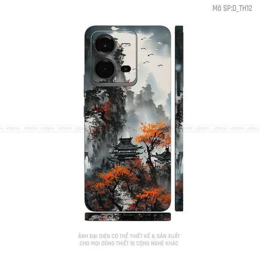 Dán Skin Vivo V Series Hình Thư Pháp | D_TH12
