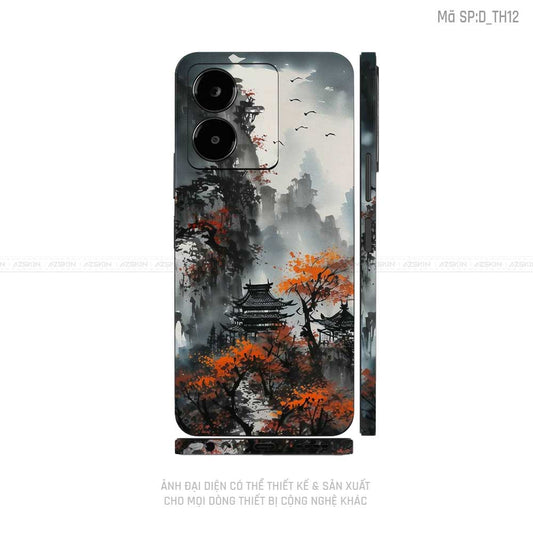 Dán Skin Vivo Y Series Hình Thư Pháp | D_TH12