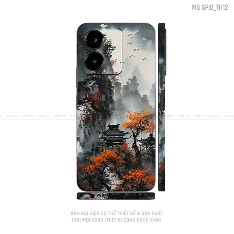 Dán Skin Vivo Y Series Hình Thư Pháp | D_TH12