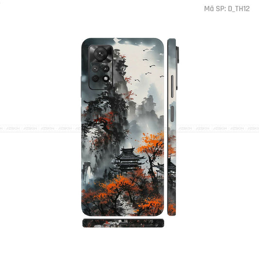Dán Skin Xiaomi Redmi Note 11 Series Hình Thư Pháp | D_TH12