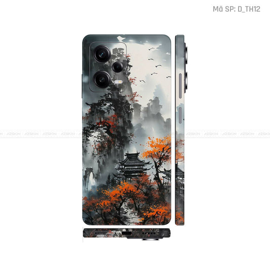 Dán Skin Xiaomi Redmi Note 12 Series Hình Thư Pháp | D_TH12