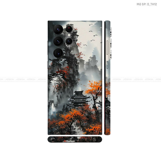Dán Skin Galaxy S22 Series Hình Thư Pháp | D_TH12