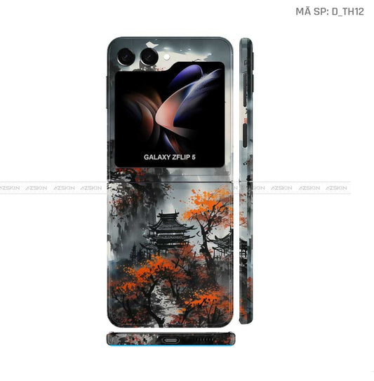 Dán Skin Galaxy Z Flip 7 Hình Thư Pháp | D_TH12