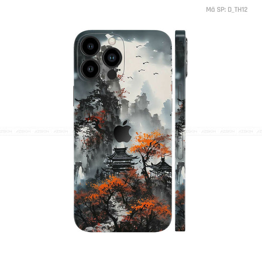 Dán Skin IPhone 12 Series Hình Thư Pháp | D_TH12