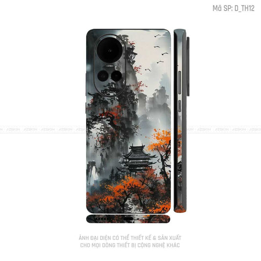 Miếng Dán Skin Điện Thoại OPPO Reno Series Hình Thư Pháp | D_TH12