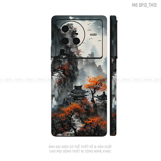 Dán Skin Vivo X Series Hình Thư Pháp | D_TH12