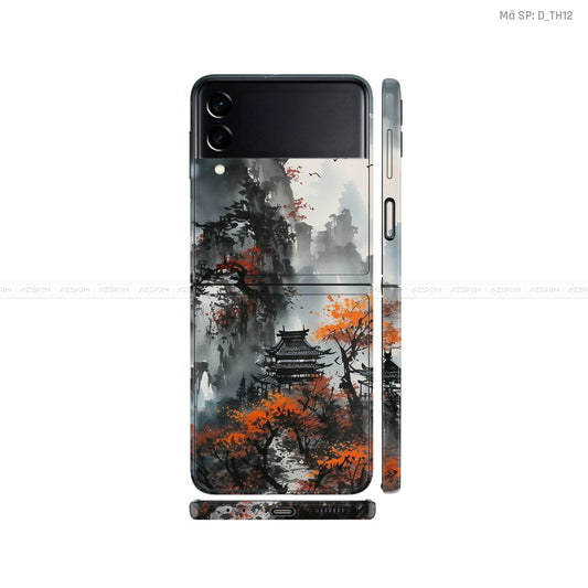 Dán Skin Galaxy Zflip4 Hình Thư Pháp | D_TH12