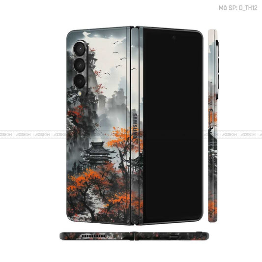 Dán Skin Galaxy Z Fold4 Hình Thư Pháp | D_TH12