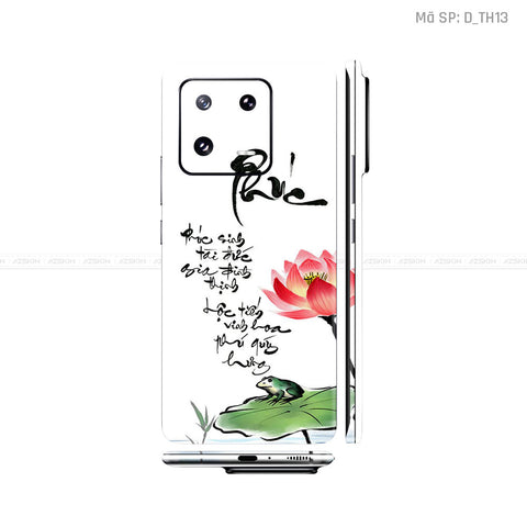 Dán Skin Xiaomi 13 Series Hình Thư Pháp | D_TH13