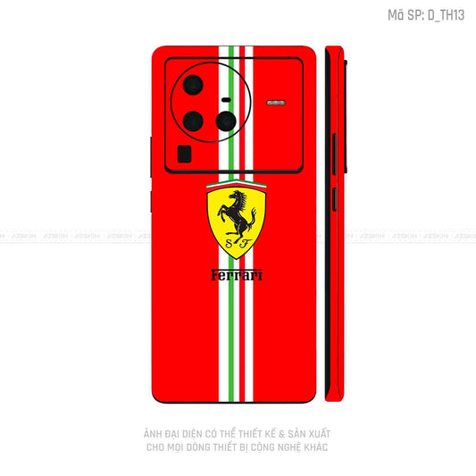 Dán Skin Vivo X Series Hình Ferrari | D_TH13