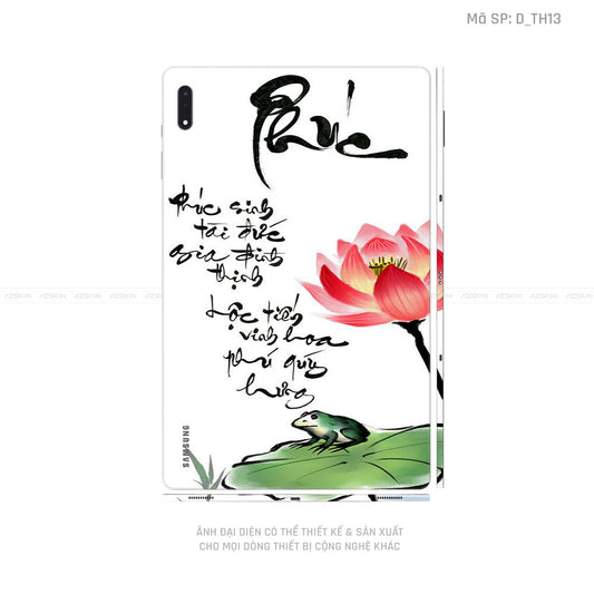Dán Skin Galaxy Tab S7 Series Hình Thư Pháp | D_TH13