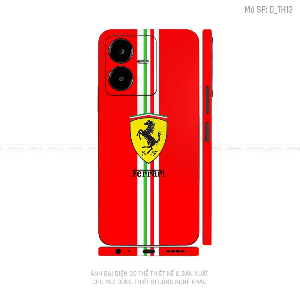 Dán Skin Vivo Y Series Hình Ferrari | D_TH13