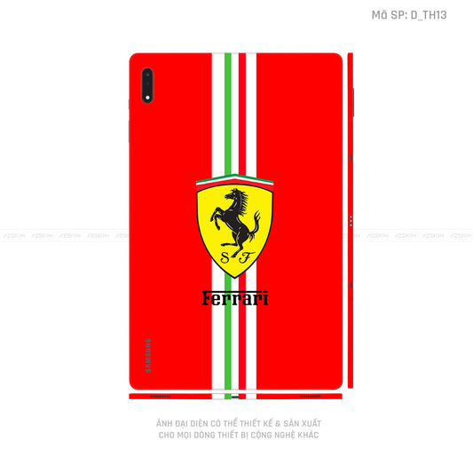 Dán Skin Galaxy Tab S8 Series Hình Ferrari | D_TH13