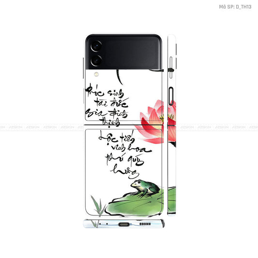 Dán Skin Galaxy Zflip3 Hình Thư Pháp | D_TH13