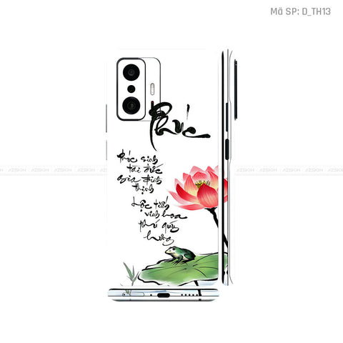 Dán Skin Xiaomi 11 Series Hình Thư Pháp | D_TH13
