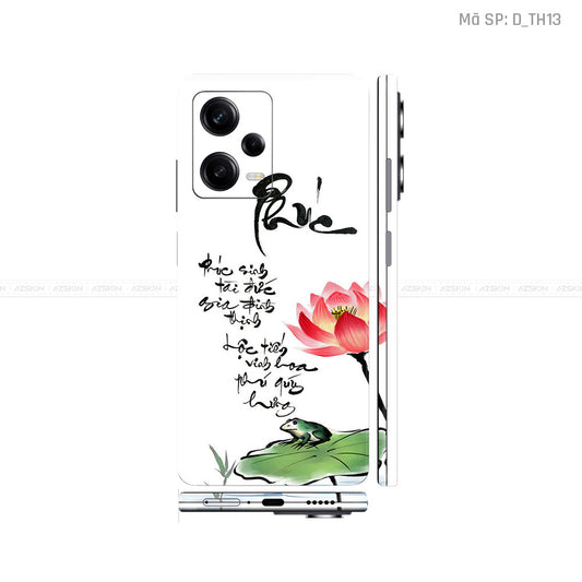 Dán Skin Xiaomi Redmi Note 12 Series Hình Thư Pháp | D_TH13