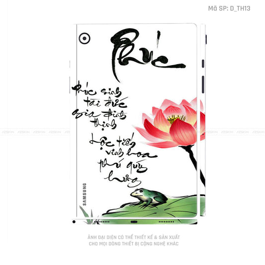 Dán Skin Galaxy Tab A Series Hình Thư Pháp | D_TH13