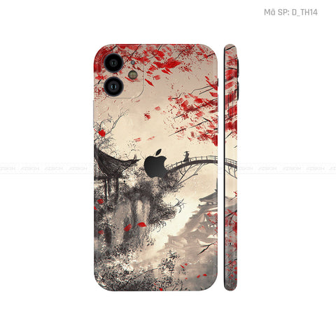 Dán Skin IPhone 11 Series Hình Thư Pháp | D_TH14