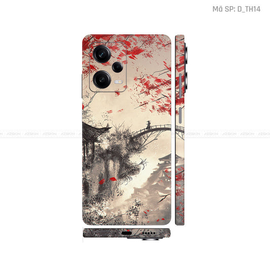 Dán Skin Xiaomi Redmi Note 12 Series Hình Thư Pháp | D_TH14