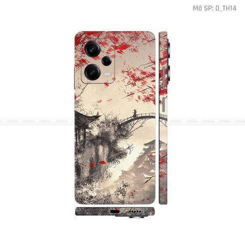 Dán Skin Xiaomi Redmi Note 12 Series Hình Thư Pháp | D_TH14