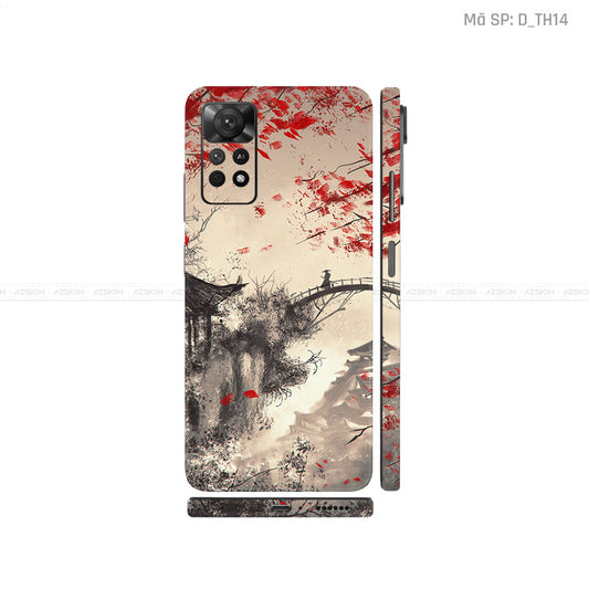 Dán Skin Xiaomi Redmi Note 11 Series Hình Thư Pháp | D_TH14