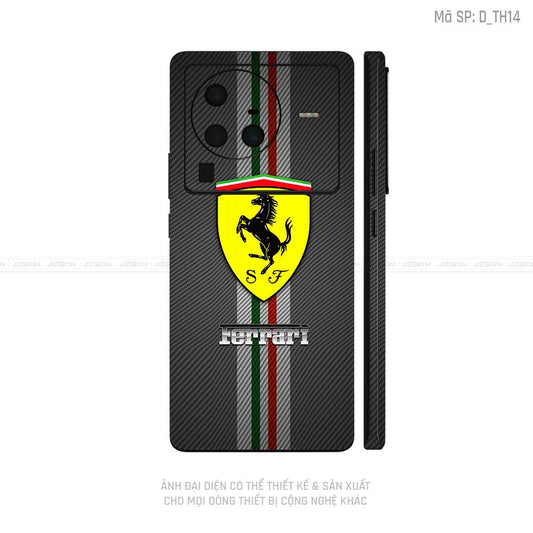 Dán Skin Vivo X Series Hình Ferrari | D_TH14