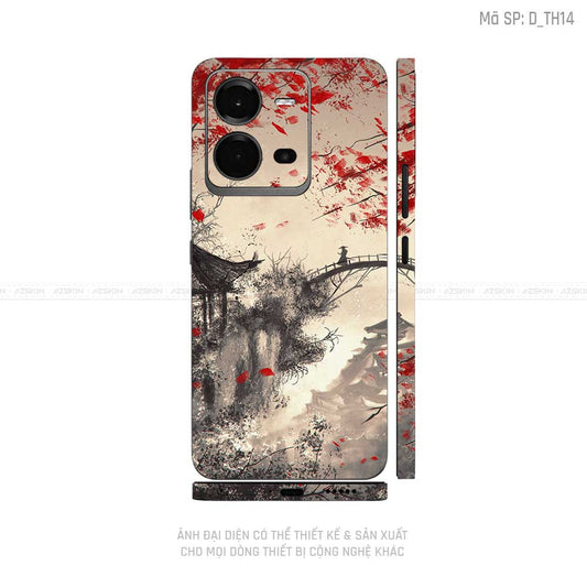 Dán Skin Vivo V Series Hình Thư Pháp | D_TH14