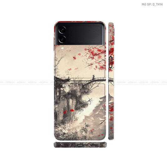 Dán Skin Galaxy Zflip4 Hình Thư Pháp | D_TH14