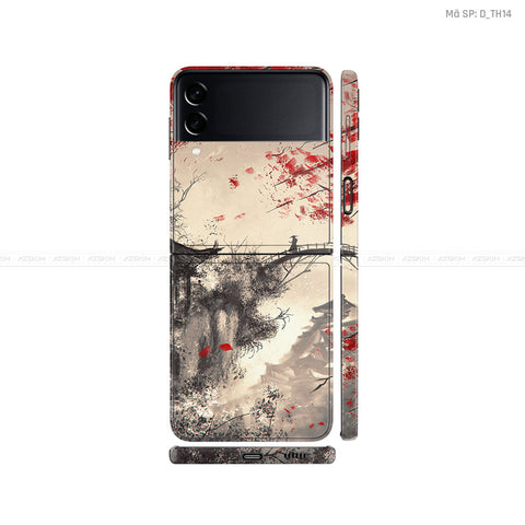 Dán Skin Galaxy Zflip4 Hình Thư Pháp | D_TH14