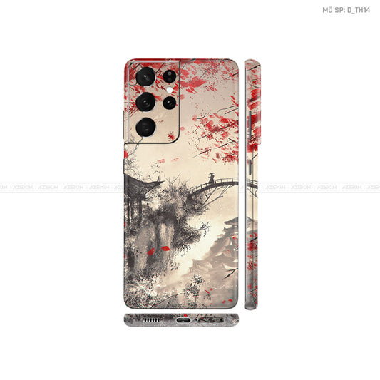 Dán Skin Galaxy S21 Series Hình Thư Pháp | D_TH14