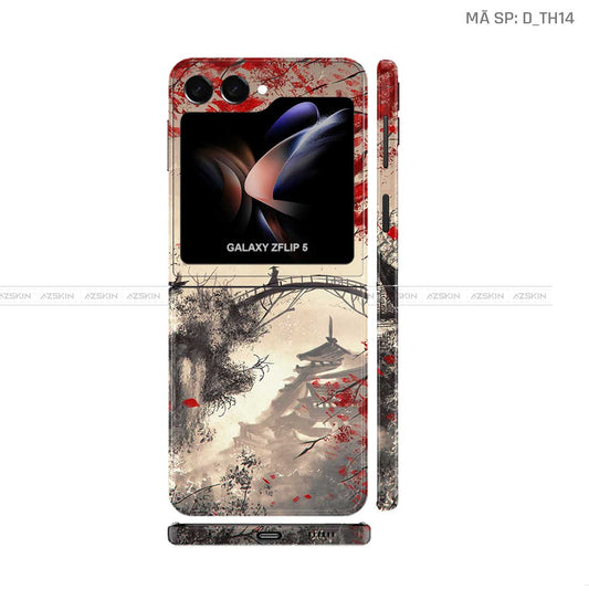 Dán Skin Galaxy Z Flip 7 Hình Thư Pháp | D_TH14