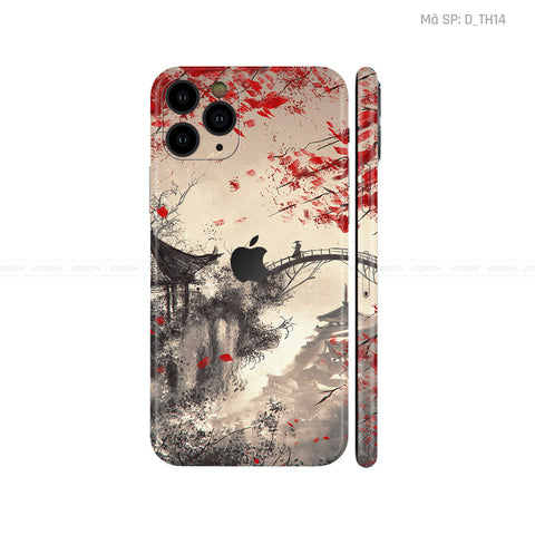 Dán Skin IPhone 11 Series Hình Thư Pháp | D_TH14