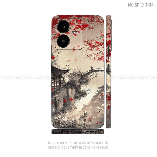 Dán Skin Vivo Y Series Hình Thư Pháp | D_TH14