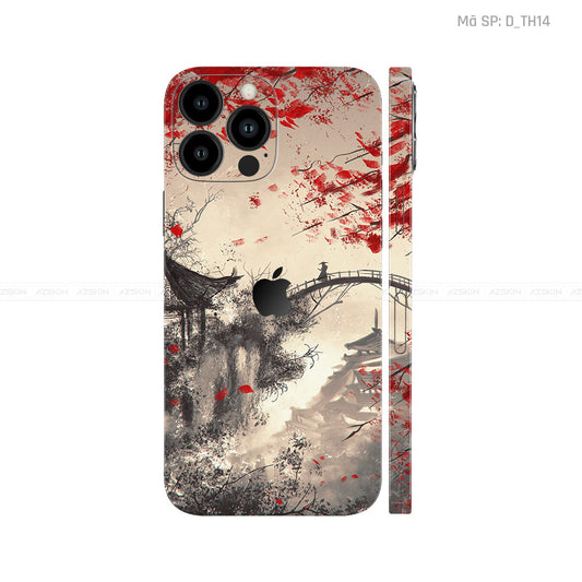 Dán Skin IPhone 12 Series Hình Thư Pháp | D_TH14