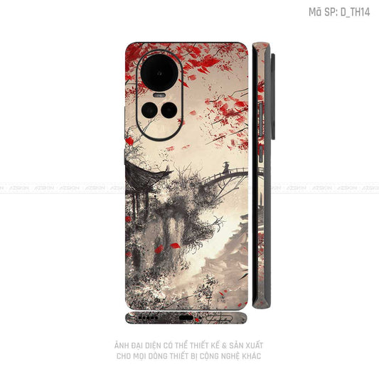 Miếng Dán Skin Điện Thoại OPPO Reno Series Hình Thư Pháp | D_TH14