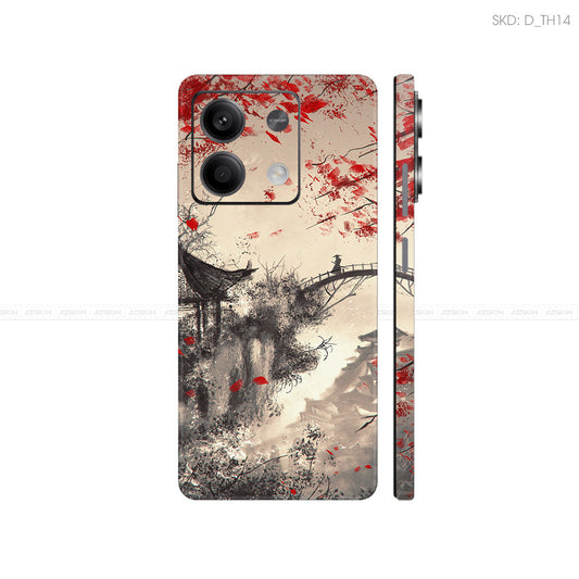 Dán Skin Điện Thoại Xiaomi Redmi 13 Series Hình Thư Pháp | D_TH14