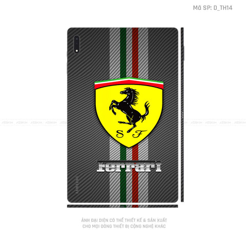 Dán Skin Galaxy Tab S7 Series Hình Ferrari | D_TH14