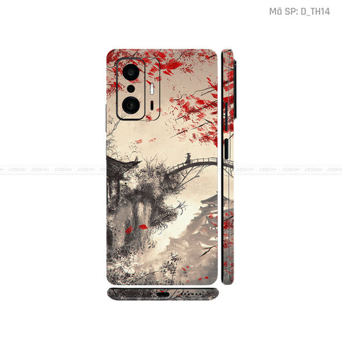 Dán Skin Xiaomi 11 Series Hình Thư Pháp | D_TH14