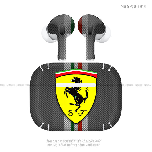 Dán Skin Tai Nghe Airpod 3 Hình Ferrari | D_TH14