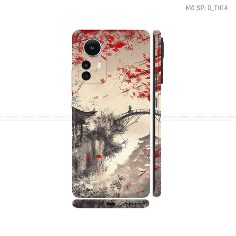 Dán Skin Xiaomi 12 Series Hình Thư Pháp | D_TH14