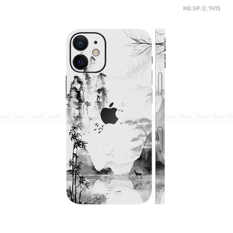 Dán Skin IPhone 12 Series Hình Thư Pháp | D_TH15