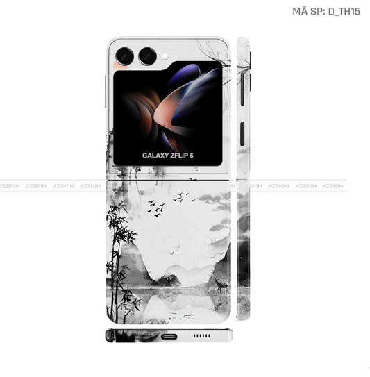 Dán Skin Galaxy Z Flip 7 Hình Thư Pháp | D_TH15