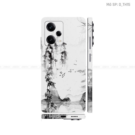 Dán Skin Xiaomi Redmi Note 12 Series Hình Thư Pháp | D_TH15