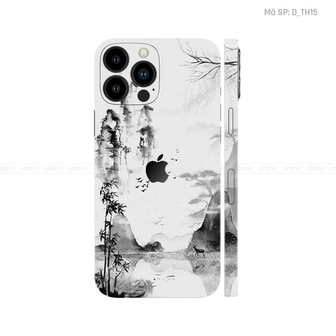 Dán Skin IPhone 13 Series Hình Thư Pháp | D_TH15