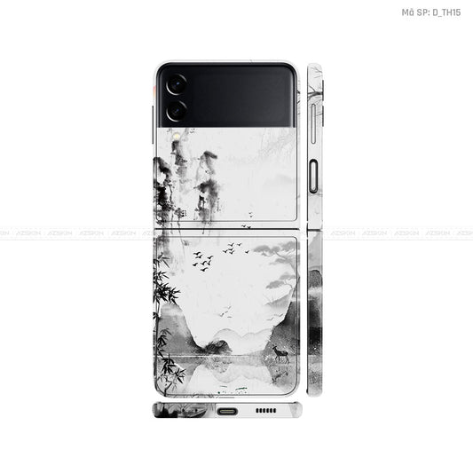 Dán Skin Galaxy Zflip3 Hình Thư Pháp | D_TH15