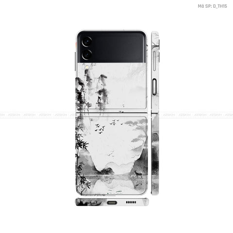 Dán Skin Galaxy Zflip3 Hình Thư Pháp | D_TH15