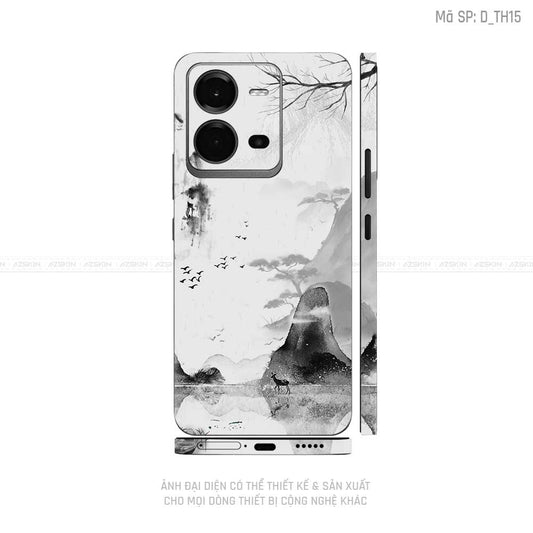 Dán Skin Vivo V Series Hình Thư Pháp | D_TH15
